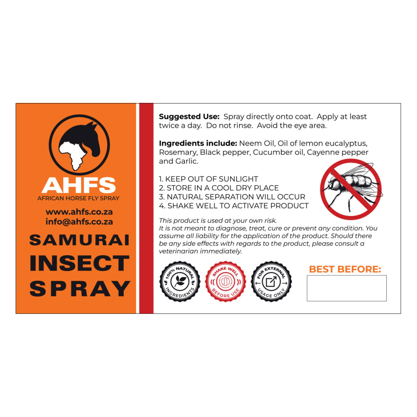 AHFS Samurai Insect Spray