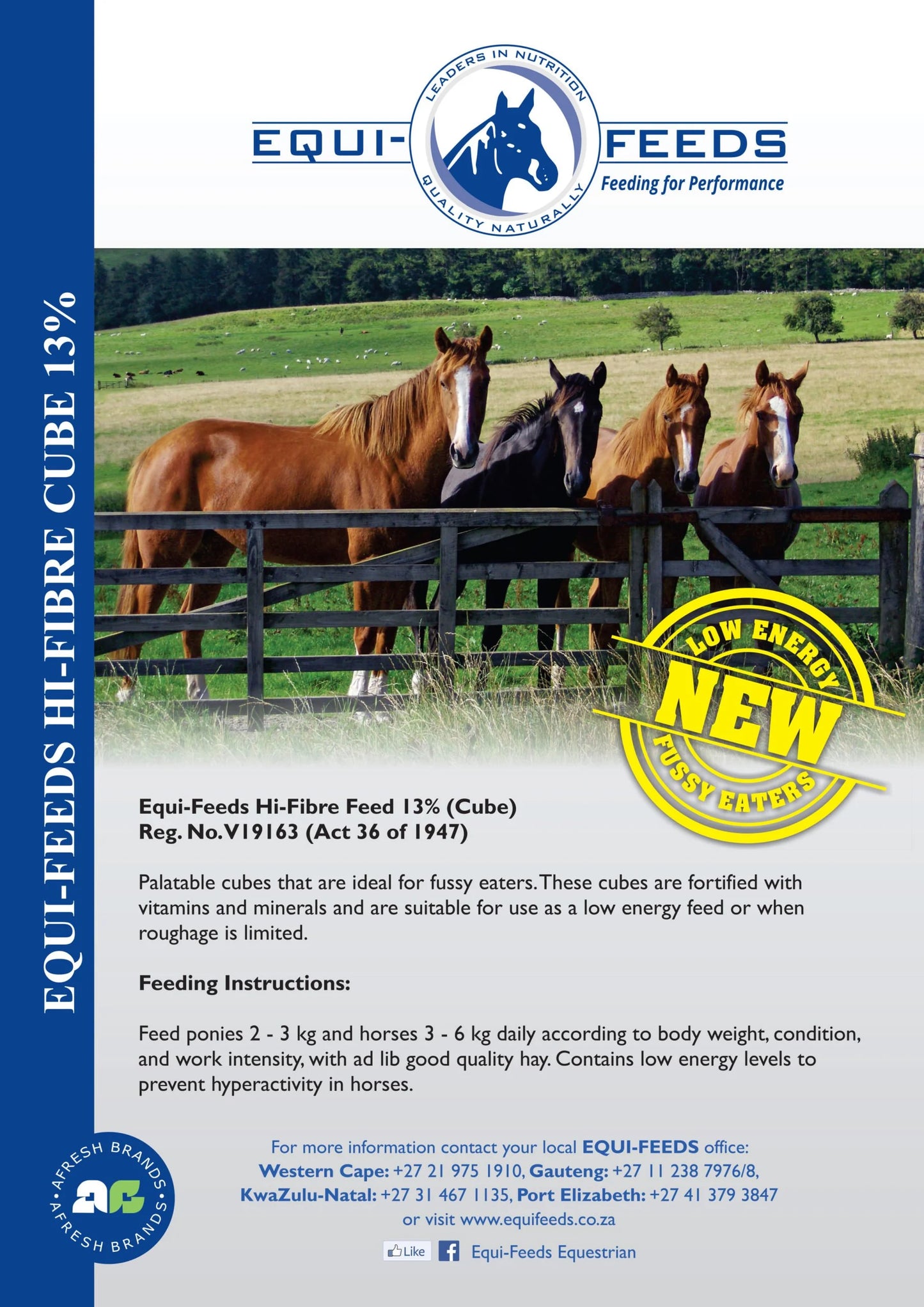 Equi-Feeds High Fibre Feed 13% (Pellet)