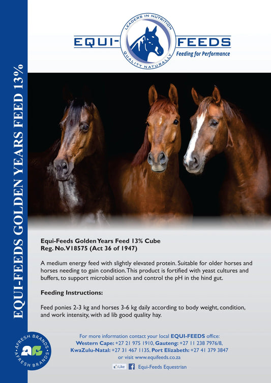 Equi-Feeds Golden Years Feed 13% (Pellet)