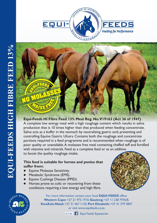 Equi-Feeds High Fibre Feed 13% (Meal)