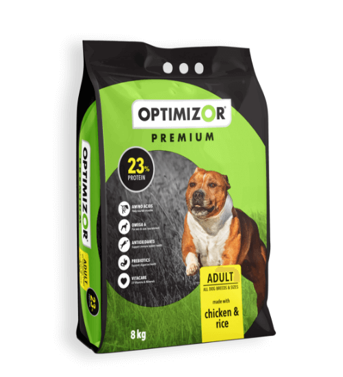 Optimizor Premium Adult Chicken and Rice Dog food