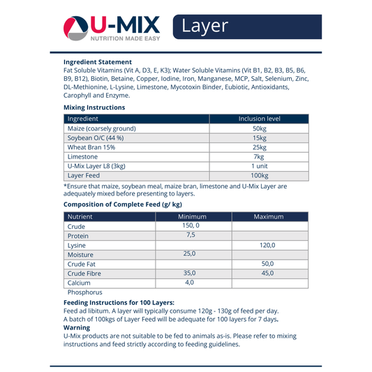 U-MIX Layer Premix 3kg
